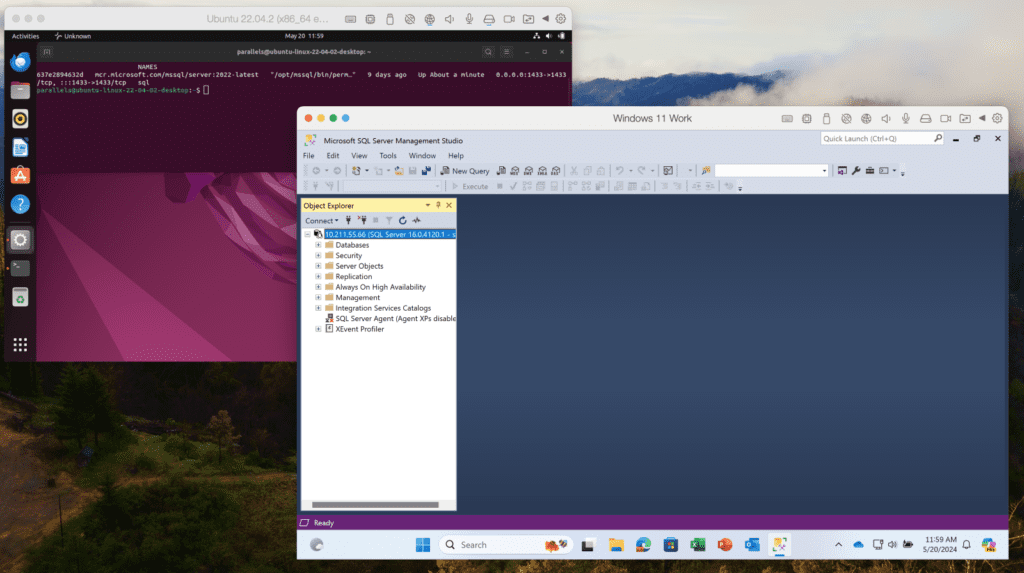 install SQL Server 2019/2022 in a Windows VM screenshot example